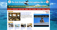 Desktop Screenshot of ninhthuantourist.com